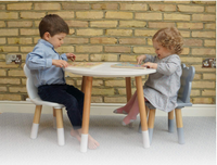 Table de bureau pour enfants avec 2 chaises tabourets ensemble pour enfants d'âge préscolaire garçons et filles activité construire et jouer Table chaise blanc ensemble bois