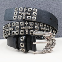 Ceinture en cuir personnalisée JULUN pour homme, ceinture en cuir véritable pour jeans, style gothique punk avec clous métalliques et revolver unique