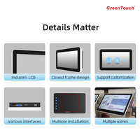 GreenTouch-Monitor de pantalla táctil capacitiva de 8 pulgadas, diseño de marco abierto, USB Plug-and-Play para aplicaciones educativas de señalización digital