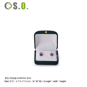 Caja de Joyería de Terciopelo con Esquinas Redondeadas, Precio de Fábrica, Multicolor, Logotipo Personalizado, Exhibición de Lujo para Anillos, Pendientes y Colgantes, Venta al Por Mayor - Product Image 5