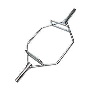 Équipement de musculation professionnel pour salle de sport, barre hexagonale pour trapèze OB86/OB72/60 chromée, haute intensité, Body Solid, pour entraînement musculaire - Product Image 3