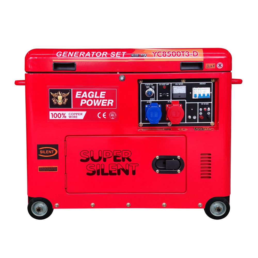 Super Silent YC8500 Tragbarer Diesel generator ab Werk Direkt verkaufs preis 7KW 7KVA 7.5KW 7.5KVA