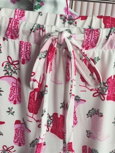 بيجامة نسائية من قطعتين بنمط فيونكة من القطن 100٪ موديل 2026 الجديد، ملابس نوم مريحة للاستخدام المنزلي - Product Image 5