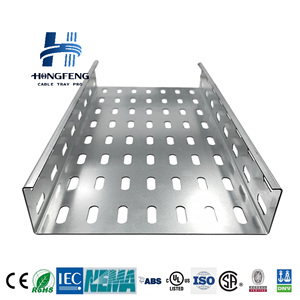 High Quality Outdoor Perforated Solid Through Cable All Size Tray Perforated cable tray galvanized cable tray <b>cover</b> - Product Image 2
