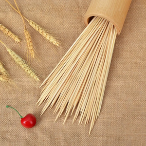 Brochetas de Bambú Ecológicas de Grado Alimenticio, Acabado Pulido, Biodegradables, de Alta Calidad, Minimalistas, Portátiles, Multifuncionales para Barbacoa y <span class=keywords><strong>Kebab</strong></span> - Product Image 3