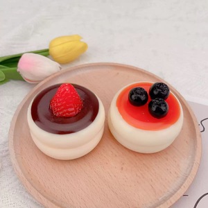 Little Red Book Inspired Strawberry Souffl Mousse Cake <b>Squishy</b> Soft EVA Anxiety Relief Squeeze <b>Toy</b> Slow Rebound Unisex 14 Years - Product Image 3