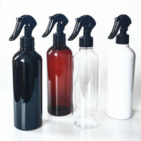 Bouteille de pulvérisation à gâchette en plastique Boston ronde mignonne 16 oz 500ml recyclable écologique