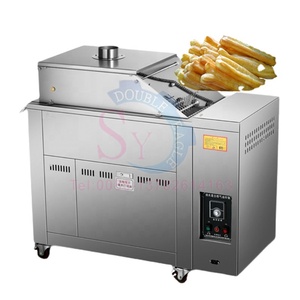 Gran comercial eléctrico Calefacción de Gas rotación continua masa frita palo horno palitos de pan torcido máquina para freír - Product Image 1
