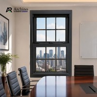 Fenêtre à guillotine simple de style américain moderne pour chambre à coucher – Options de matériaux de qualité supérieure – Vente en gros directe usine – Fourniture pour projets sur mesure