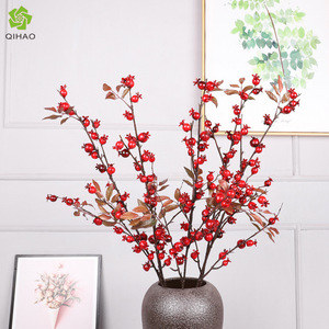 JWG2027 Frutos Artificiales Rojos, Flores de Plástico para Decoración del Hogar, Celebraciones y Festivales - Product Image 5