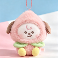 Porte-clés en peluche OEM ODM personnalisé, série peau foncée, style BTS Busan Limited, pour collection, cadeau, décoration