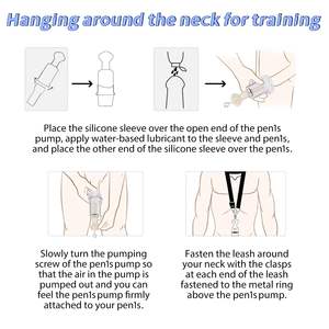 लिंग एक्सटेंडर स्ट्रेचर किट पुरुषों के लिए पुरुषों के लिए कर्षण उपकरण लिंग पंप सेक्स खिलौने लिंग विस्तार समायोज्य प्रशिक्षण किट - Product Image 5