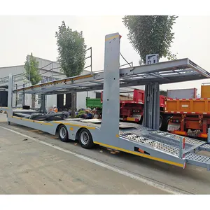 Transporte 8 10 coches Semirremolque 2 3 ejes Auto Hauler Car Carrier Trailer