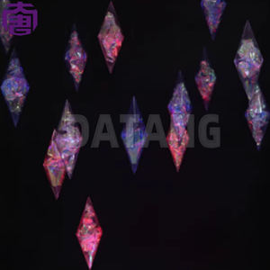 Étoiles néon suspendues scintillantes à LED, étanches IP65, intérieur/extérieur, à intensité variable, pour embellir les cours, les parcs, les espaces événementiels, magiques - Product Image 4