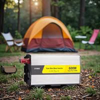Convertitori auto solari a onda sinusoidale pura da 600W per Inverter di alimentazione al litio 12v convertitore 220v Inverter solari