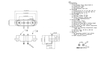 Connecteur magnétique en laiton à angle droit 90°, pas de 2,8 mm, 2 broches - Marque XIANKUN pour appareils IoT d'éclairage domestique intelligent, OEM/ODM direct