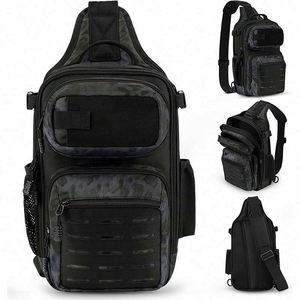 Free Sample custom Fishing Sling Tackle <b>Storage</b> Bag Sling Tool Bag for Fishing Hiking Hunting <b>Camping</b> - Product Image 3
