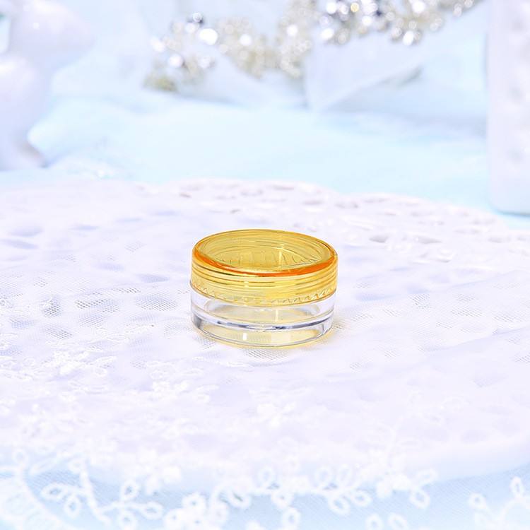 clear jar with yellow cap