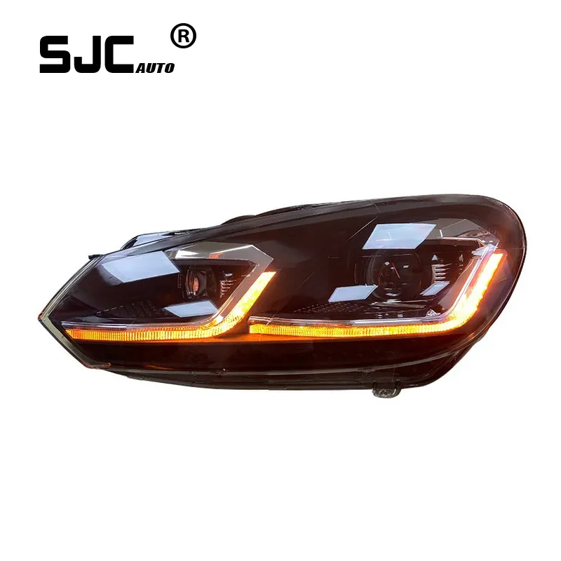 SJC LED-Scheinwerfer Für Volkswagen Golf 6 Scheinwerfer baugruppe verbesserte LED-Scheinwerfer Großhandel 09-16 Lauf lampe Autoteile