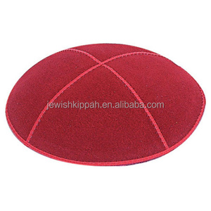 Kipá con Diseño de Jerusalén, Patrones Únicos para Días Festivos Religiosos, Kipá de Cuero de Alta Calidad, Cubrecabeza Tradicional Judío - Product Image 3