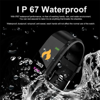 Nouveautés 2024 Bracelet intelligent étanche IP67 avec moniteur de fréquence cardiaque, application Fitpro, podomètre, montre connectée sportive 115 Plus avec moniteur de sommeil