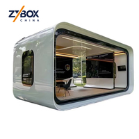 Maison conteneur moderne de luxe extensible et confortable, type Apple Cabin Space Capsule, mini-maisons 2 chambres avec cuisine, certifiée CE, US AU