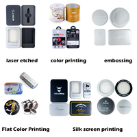 Vente en gros de mini boîtes de conserve rondes vides à faible quantité minimale de commande avec couvercle pour peinture et bougies en métal