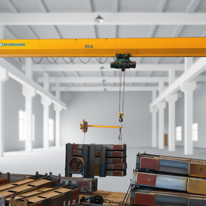 Various Mechanical Equipment Ce European 3-15 Ton Movable Single Girder Overhead Bridge Crane with Motor & Gear <b>Hoist</b> - Product Image 1