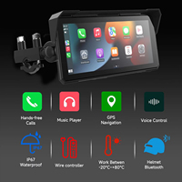Monitor para Motocicleta de 8.1 Pulgadas con Carplay, Android Auto, Control por Voz, GPS, Pantalla de Navegación Inteligente IPS Portátil, Android 10
