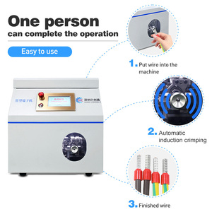 Máy tự động bóc vỏ và ép đầu dây XCX-GXDZJ02, máy ép đầu cos - Product Image 2