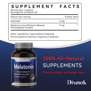 Vente flash Amazon : Complément de <span class=keywords><strong>mélatonine</strong></span> <span class=keywords><strong>5</strong></span> <span class=keywords><strong>mg</strong></span> pour adultes, aide au sommeil nocturne, capsules de <span class=keywords><strong>mélatonine</strong></span> pour le sommeil, OEM ODM - Product Image 3