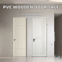Menuiserie ArtisanAura Design moderne Porte intérieure en bois PVC avec matériau MDF Surface finie Garantie 1 an Utilisation au bureau
