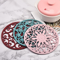 Tapis isolant créatif en silicone, couvre-assiette, couvre-gobelet antidérapant en silicone - Couvre-bol - Couvre-table - Tapis isolant