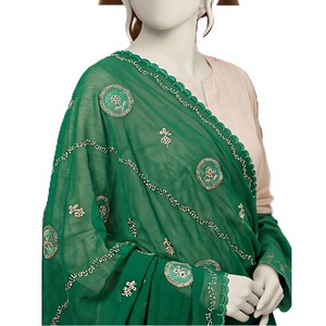 Wholesale Women Chiffon Dot Pattern Embroidered Headscarf Shawl Lightweight Breathable Long <b>Wrap</b> All Season Daily Wear - Product Image 1
