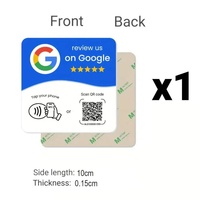 Carte NFC213 en époxy pour avis Google personnalisés, promotion des entreprises et partage de liens numériques