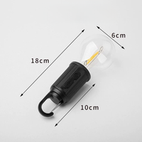 Portable Led Solaire Camping Tente Ampoule Lumière Avec Capteur De Lumière Pour La Décoration Extérieure Étanche IPX4 LED Tungstène Ampoule Tente Lumière