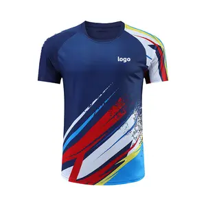 2023 özel hızlı kuru spor giyim kısa kollu süblimasyon T-shirt erkekler spor salonu koşu giyimi