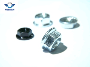 Bán nóng mạ kẽm thép carbon Hex mặt bích Nut chèn cánh hàn đen răng cưa Nylon mặt bích khóa hạt cho khai thác mỏ - Product Image 5