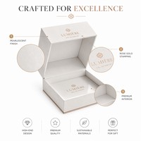 Boîte rigide en carton à charnière personnalisée avec logo en feuille d'or pour l'emballage de parfums de luxe et les cadeaux cosmétiques haut de gamme