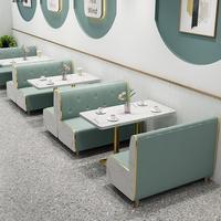 Ensembles de meubles de restaurant modernes de haute qualité, sièges de comptoir pour café et restauration rapide, canapé de restaurant, tables et chaises en métal pour salle à manger