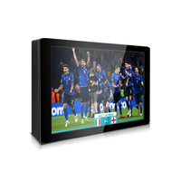 Kiosque extérieur étanche à LED LCD 4K Noir Hôtel TV Grand Totem Capacitif Boîtier en verre trempé certifié CE/FCC 1