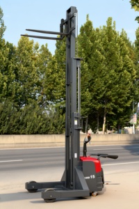 Gerbeur semi-électrique 2t 2000kg 3m à poussée manuelle, élévateur hydraulique pour entrepôt, gerbeur de palettes, batterie au plomb-acide CE Solreign <span class=keywords><strong>CDD</strong></span> 24V - Product Image 4