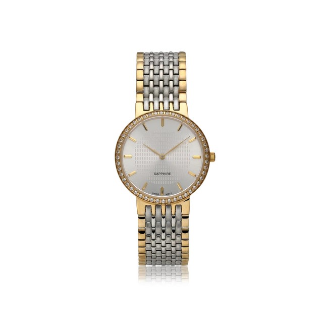 Iso9001 Certified Ladies Watch Luxury Gold/Rose Gold Sapphire Quartz Watch For Gift