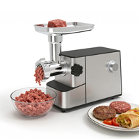 Hachoir à viande électrique robuste à commande tactile, engrenages en acier inoxydable de qualité alimentaire, protection contre la surchauffe, pour saucisses et kibbeh, usage domestique