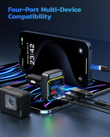 Adaptateur de voiture sans fil BT 5.3 de haute qualité 54W et chargeur de voiture double port pour Apple Play