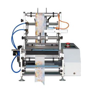Semi Automatic Small Mini Desktop Sticker <strong>Labeling</strong> <strong>Machine</strong> for Glass Plastic <strong>Round</strong> Bottles and Cylinders Manual Mode Included - Product Image 3