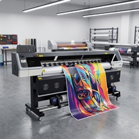 Impresora de Inyección de Tinta Eco Solvente Yinstar de 7 pies (2.1m) con 2 Cabezales para I3200, Multifunción para Impresión de Pancartas Flexibles en Rollo