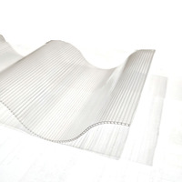 Panneaux de toiture en polycarbonate transparent ondulé pour hôtels modernes, idéaux pour les puits de lumière