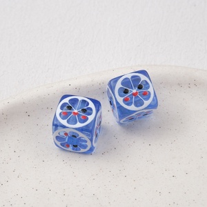 Nuevas Cuentas Acrílicas de 14mm en Colores Variados, Tipo Cubo de Hielo, Marca <span class=keywords><strong>Leomon</strong></span>, para Collares Gruesos y Fabricación de Joyería - Product Image 6