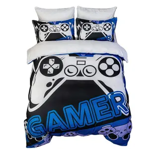 custom artist print 3d game kid comforter sets queen size bedding set